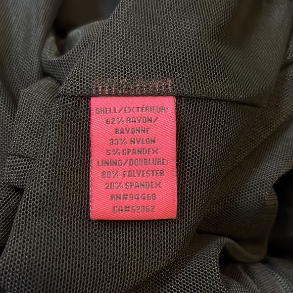 Betsey Johnson Cut Out Pattern Mesh Mini Dress, Black, size 2 - Picture 15 of 16